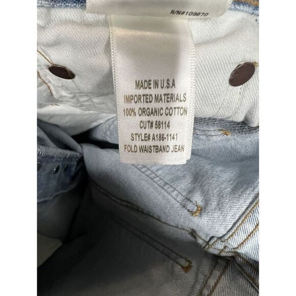 Agolde Folded Wasitband High Rise Jeans Size 29 in Sideline - Picture 10 of 12